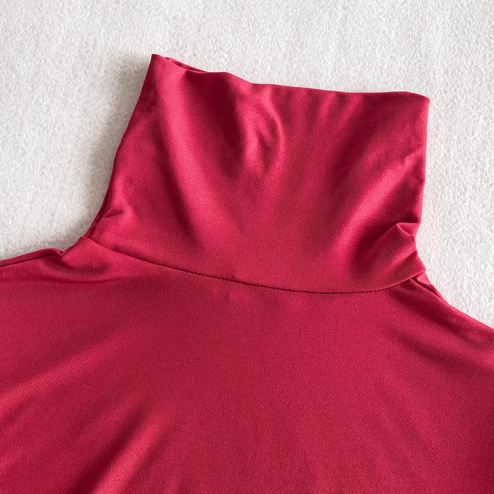 Модные женские облегающие костюмчик боди Песочник с длинным рукавом Дамские