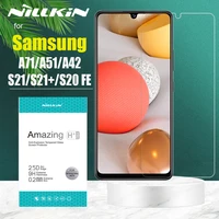 for samsung s22 s21 plus s20 fe 5g tempered glass nillkin safety screen protector for galaxy a72 a52 a32 a22 5g a12 a71 a51 4g