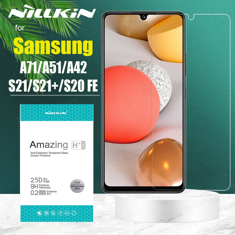 Для Samsung S21 Plus S20 FE 5G закаленное стекло Nillkin 9H твердая Защитная пленка для Galaxy A72 A52 A42