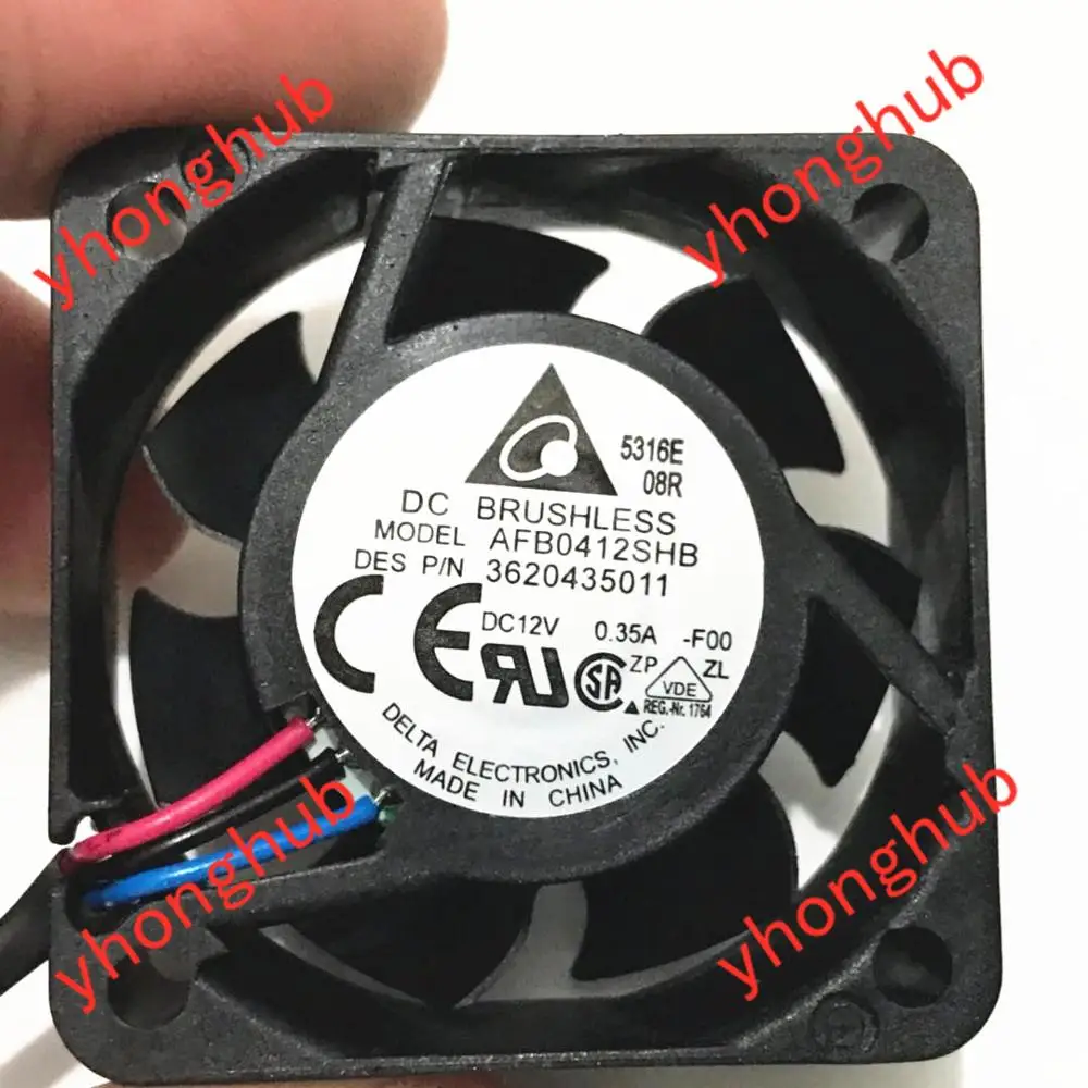 Вентилятор охлаждения сервера Detla Electronics AFB0412SHB F00 DC 12 В 0 35 а 40x40x15 мм|square fan|server fandc fan