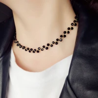 new fashion short crystal pearl necklace for women 2021 korean fashion jewelry pendants and necklaces accessories for women