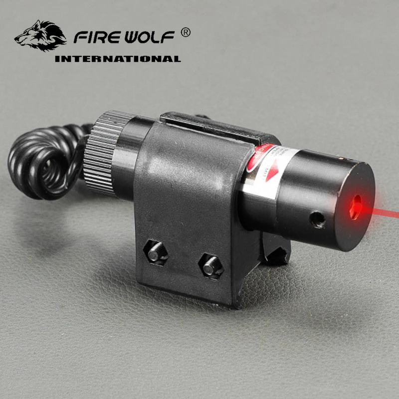 Тактический красный лазерный прицел FIRE WOLF с красной точкой и переключателем |