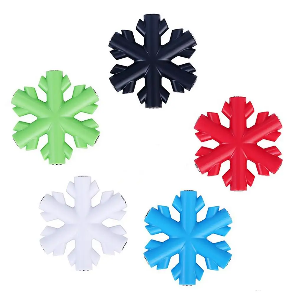 

Snowflake shape Headphone Male To Female Audio Cables Splitter Headphone Earphone Jack Splitter Adapter Plug For iPhone MP3