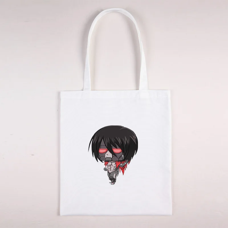 

Titans Attack Shopper Bag Free Shipping Bags Purses and Handbags Canvas Anime Tote Big Women Designer 2021 Customizable Fabric