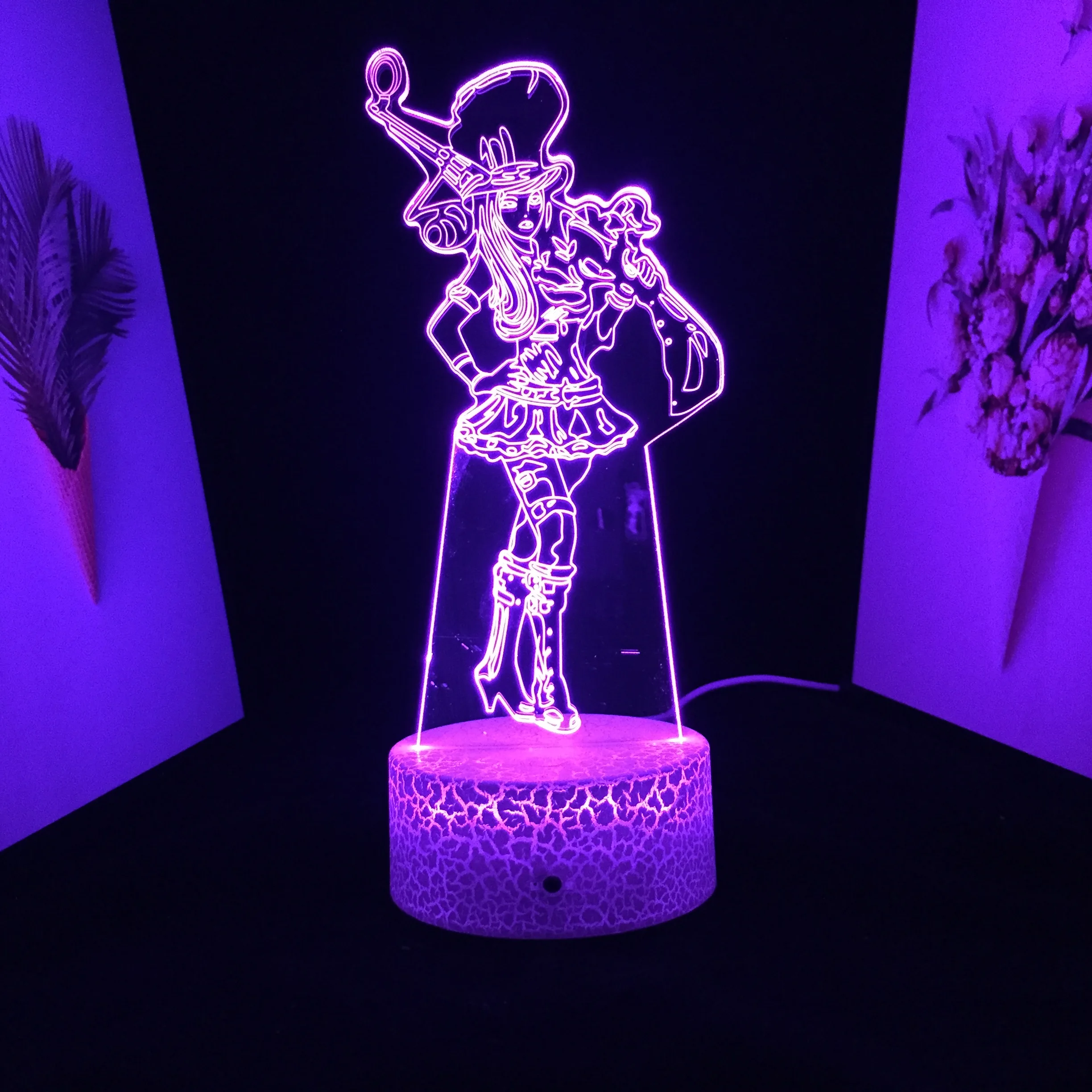Game League of Legend The Sheriff of Piltover 3D LED Night Light for Unique Gift Lamp Gamer Gaming Room Decor Acrylic Table Lamp