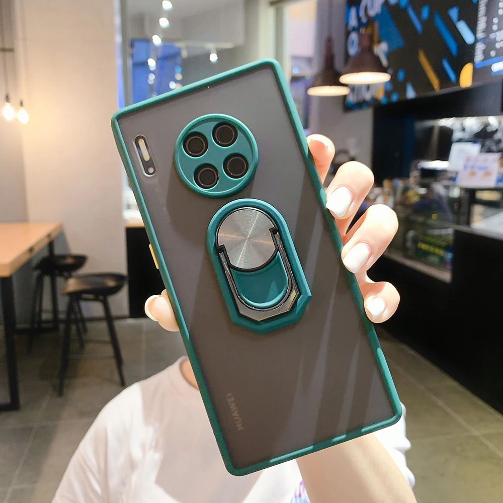 Защитный матовый чехол для телефона Huawei P50 P40 Pro P30 Lite P20 Mate 40 30 20 Nova 9 чехол-накладка