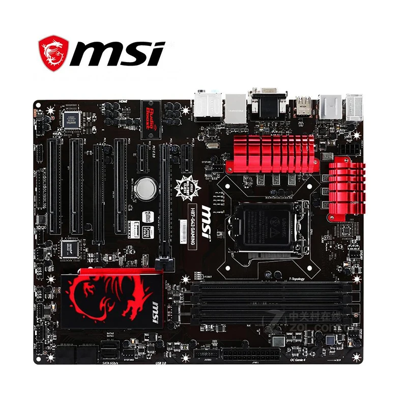 Для MSI ZH87-G43 игровая материнская плата LGA 1150 DDR3 для Intel H87 H87M десктопная SATA III USB3.0 PCI-E