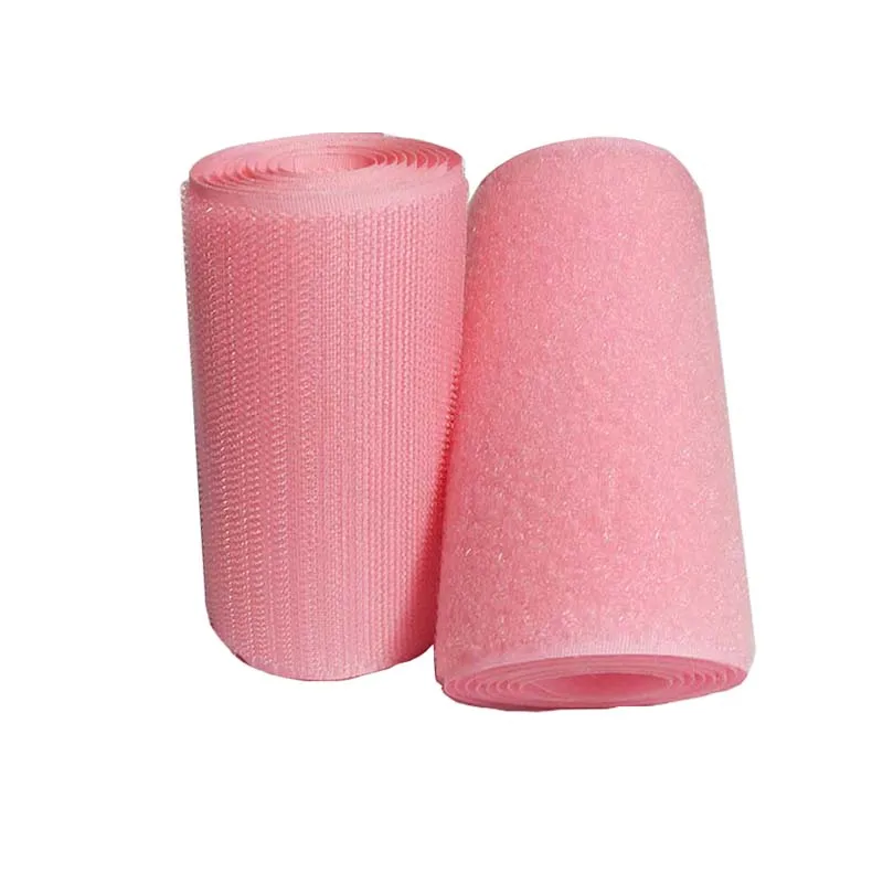 10CM Width pink No Adhesive Hook Loop Fastener Tape Sewing Magic Sticker Strap Couture Strip Clothing Pink | Дом и сад