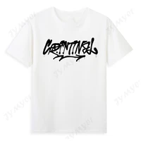 fashion mens white t shirt high quality pure cotton letter pattern top casual european code hip hop t shirt