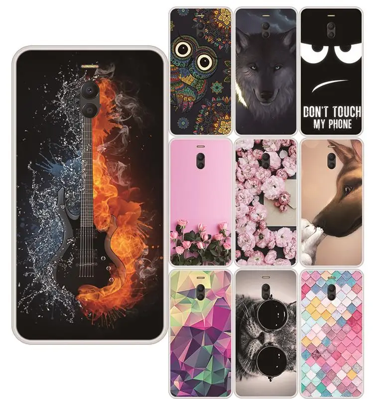 Чехол для Meizu M6 Note мягкий силиконовый чехол из ТПУ с цветочным рисунком чехлы