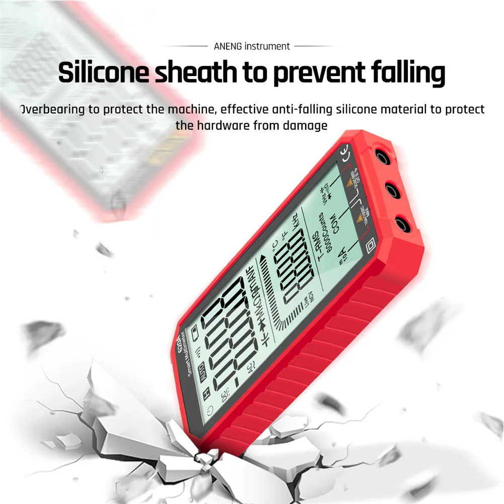 

Capacitance Battery Powered Multifunctional Ultra Thin Resistance Meter Mini Portable Voltmeter 6000 Counts Digital Multimeter