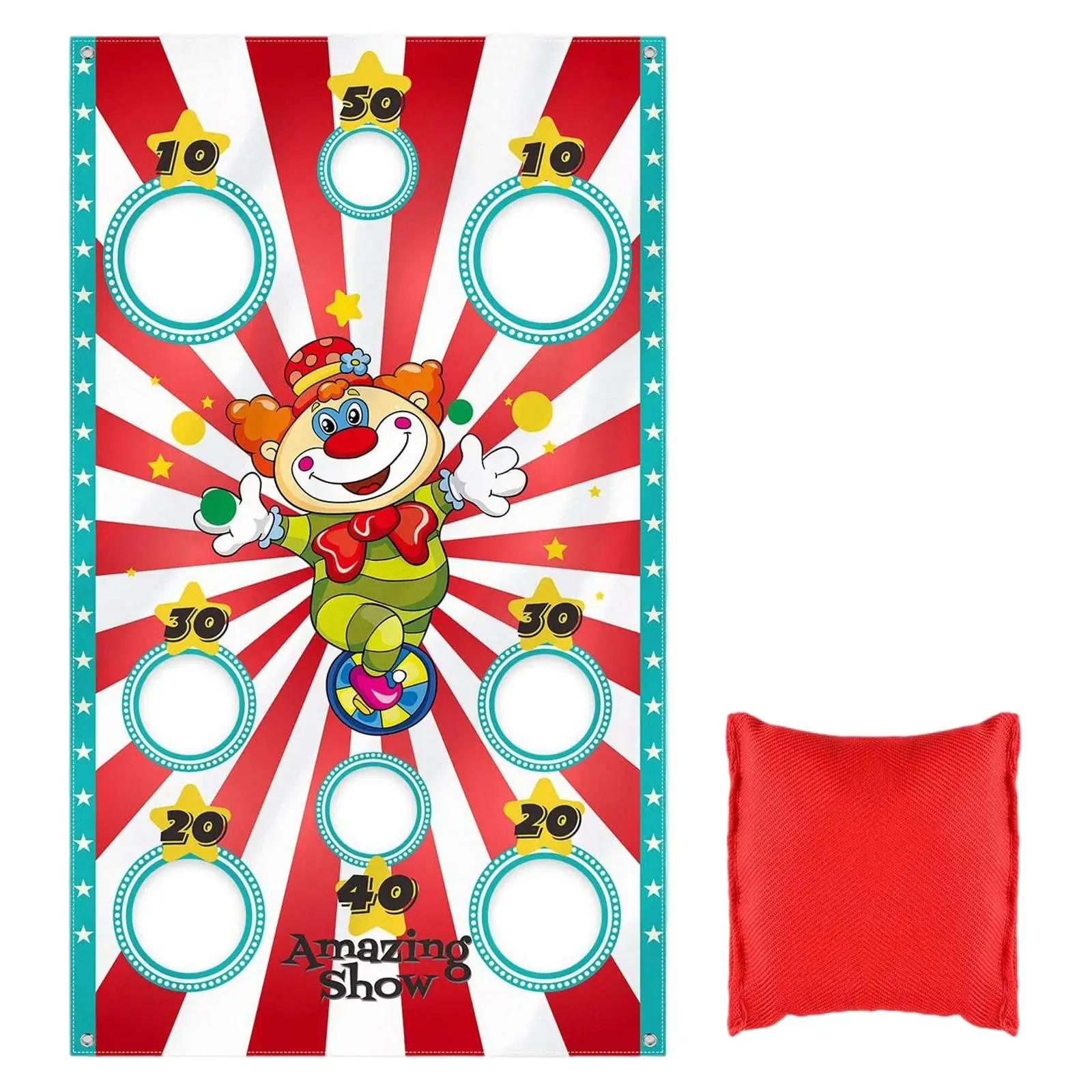 С мешком для песка из бобов и веревок