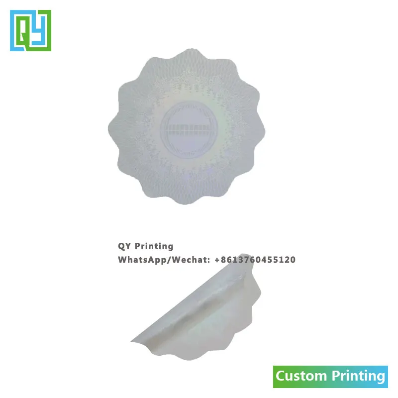 10000pcs 25x25mm Free Shipping Custom Transparent Security Hologram Stickers Stamp 3D VOID Labels | Канцтовары для офиса и
