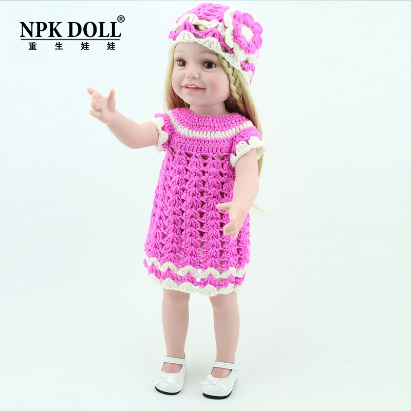 Американская кукла живая девочка принцесса 18 дюймов полный винил тело bebe Reborn с