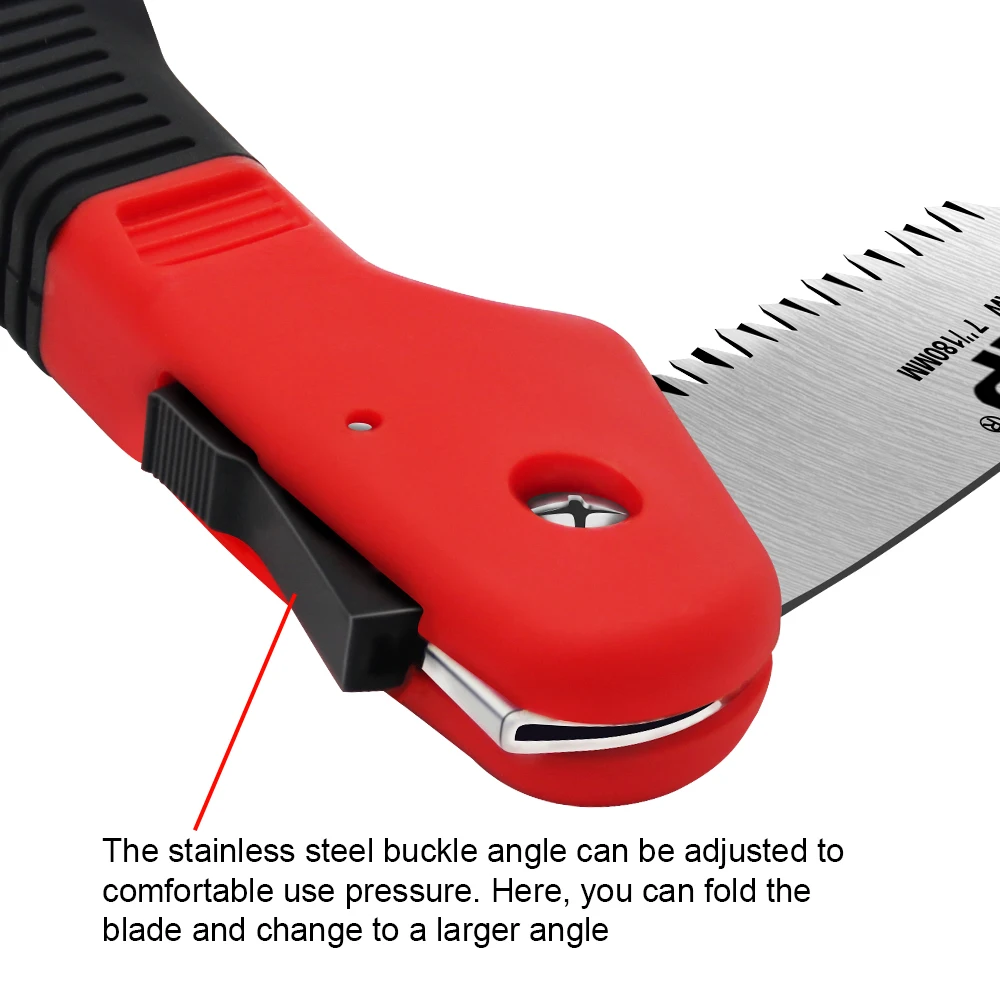 WISEUP 7 дюймов Пила Складная портативная пила для кемпинга с зубчатым замком лезвие