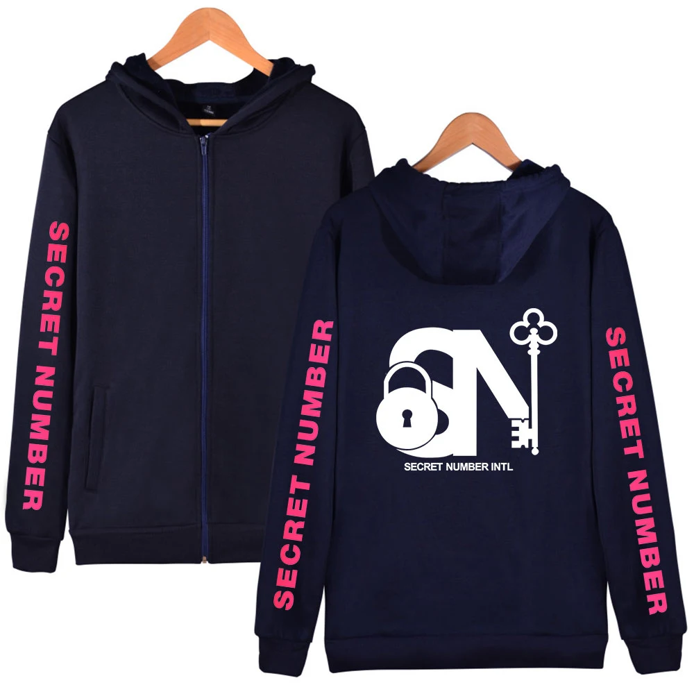 

Secret Number Zip-up hoodies Fashion 2021 Spring Autumn Long Sleeve Oversized Hooded Sweatshirt Lady Male Casual Coats