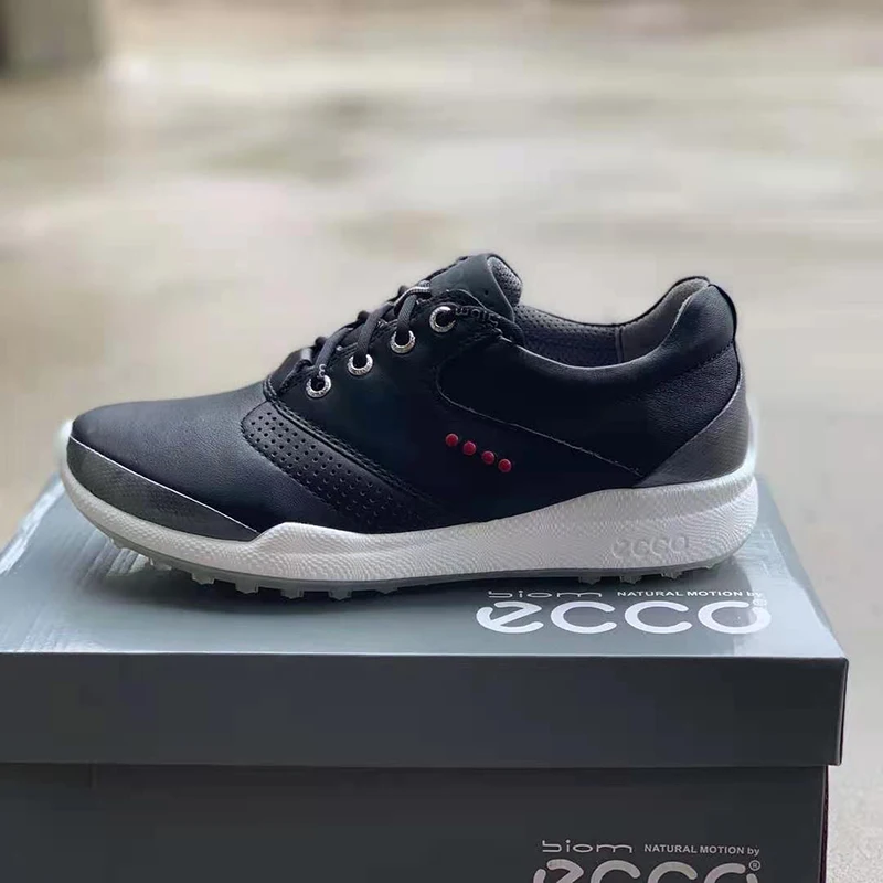 

Genuine Leather Golf Shoes for Men Black White Golf Sport Sneakers Leather Men Comfortable Walking Golf Shoes