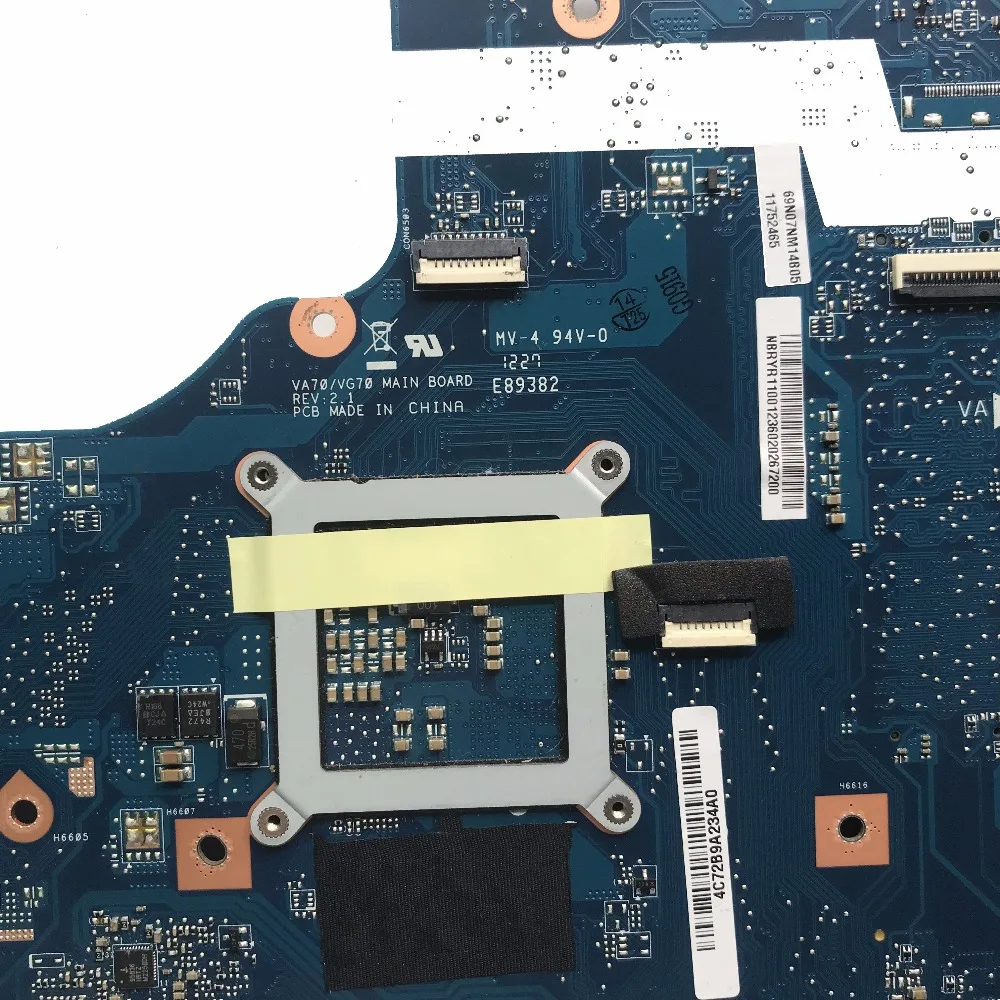 GD для Acer V3-771 Материнская плата ноутбука NBRYR11001 VA70 VG70 REV: 2 1 HM77 DDR3 HD4000 протестированы