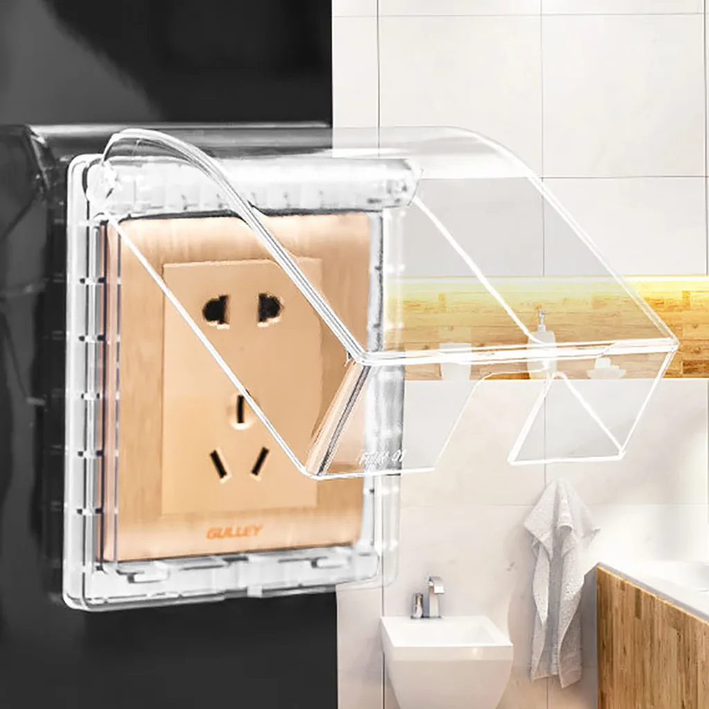 Universal switch socket Protective box Dust cover for 86 Type wall Rectangular household waterproof | Дом и сад