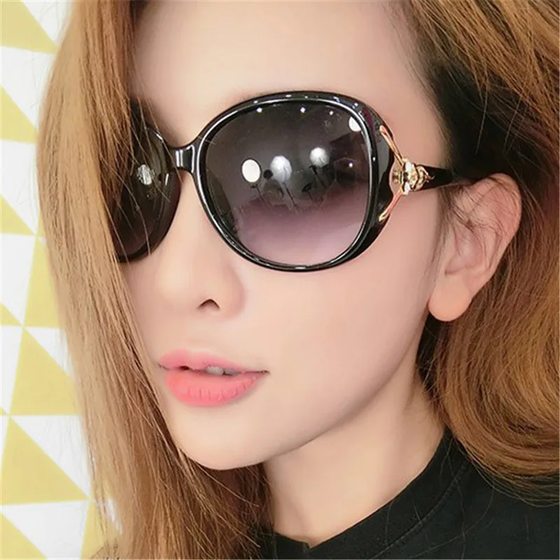 Женские солнцезащитные очки больших размеров брендовые высокое качество Ретро