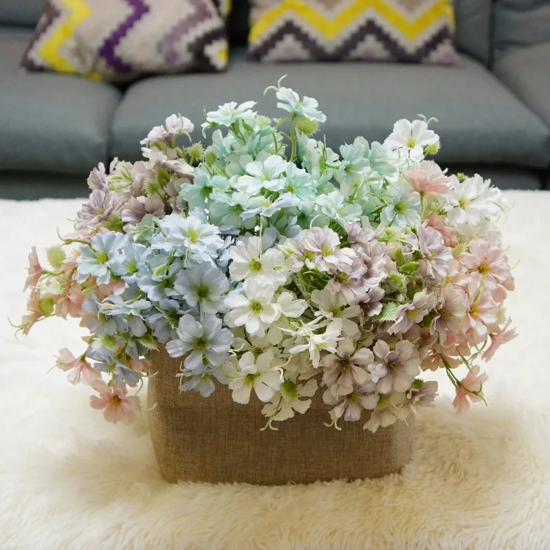 Букеты из 6 веток ручной работы цветок снежной травы искусственные цветы