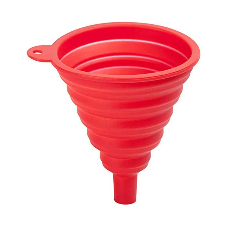 

Портативная Складная Автомобильная Воронка для двигателя, универсальная силиконовая Магнитная Воронка для замены моечной жидкости, масла, бензина