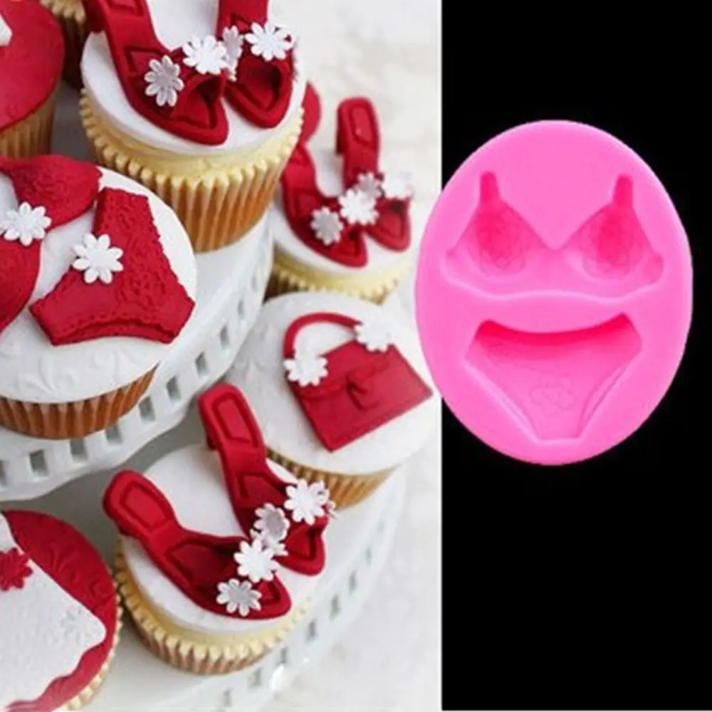 3D Sexy Beauty Lingerie Silicone Molds DIY Chocolate Fondant Cake Soap Mould Baking Kitchen Decorating Tools | Дом и сад