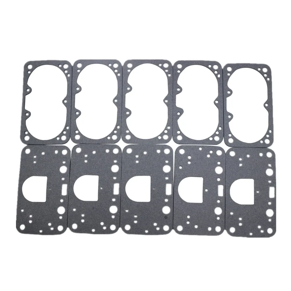 

Carburetors 5 Float Bowl Gaskets and 5 Metering Block Gasket for Holley QFT AED 390-1050 Double Pumper 2 Circuit Carburetors