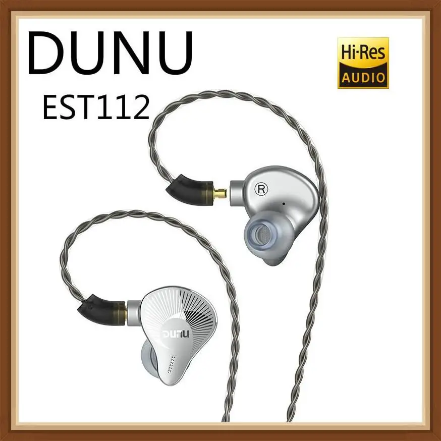 

DUNU EST112 13.5 mm Third-Generation Double-Sided Beryllium-Plated Diaphragm Dynamic Hifi Music Monitor MMCX Earbuds Earphones