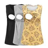 casual maternity tank tops sleeveless solid comfy breastfeeding clothes pregnancy clothing premama summer camis tops mom