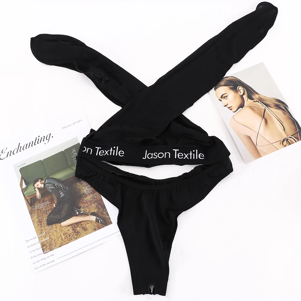 Экзотическое нижнее белье без бретелей Babydoll боди для женщин Цельный купальник с