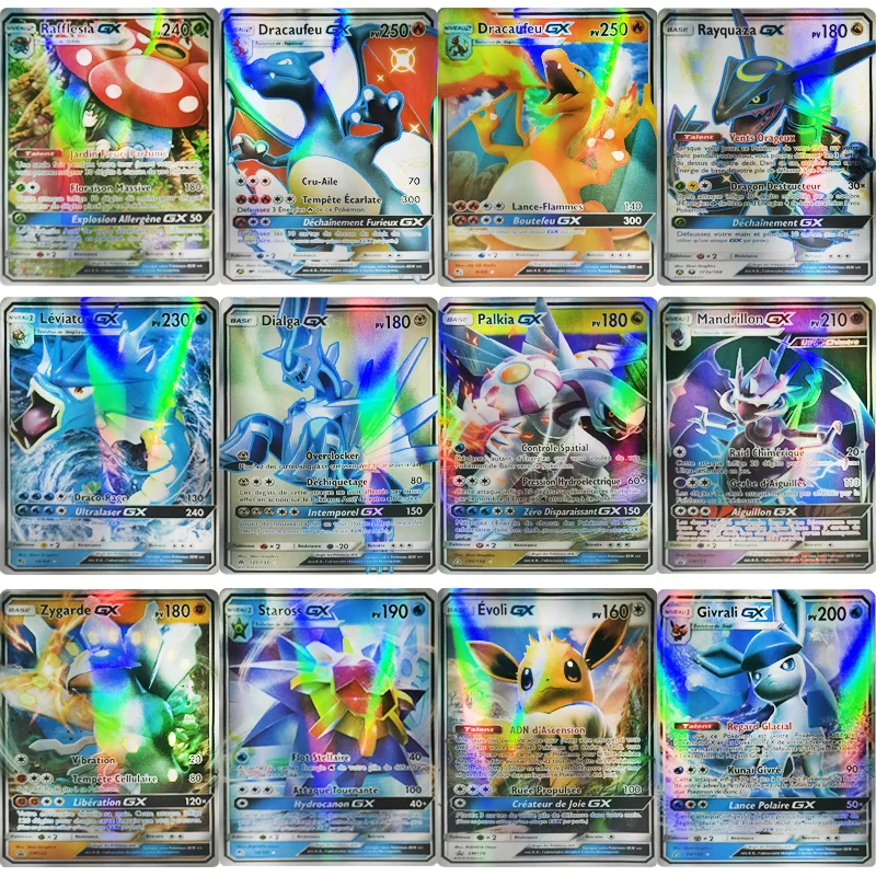 

300Pcs No Repeat Pokemons French GX Card Shining TAKARA TOMY Cards Game TAG TEAM VMAX BASE GX Battle Carte Trading Children Toy