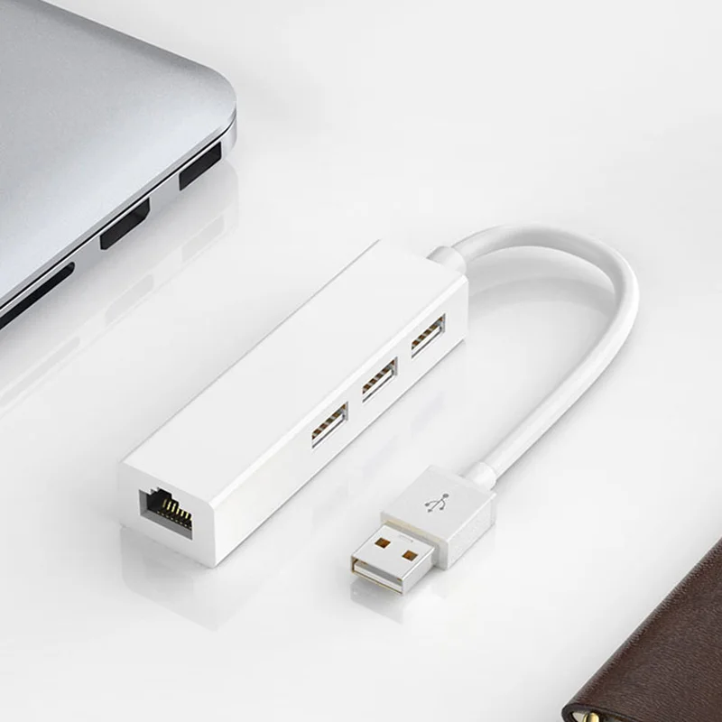 USB 2 0 к RJ45 концентратор 100 м Ethernet адаптер Сетевая карта Lan для Macbook ноутбука DQ Drop| |