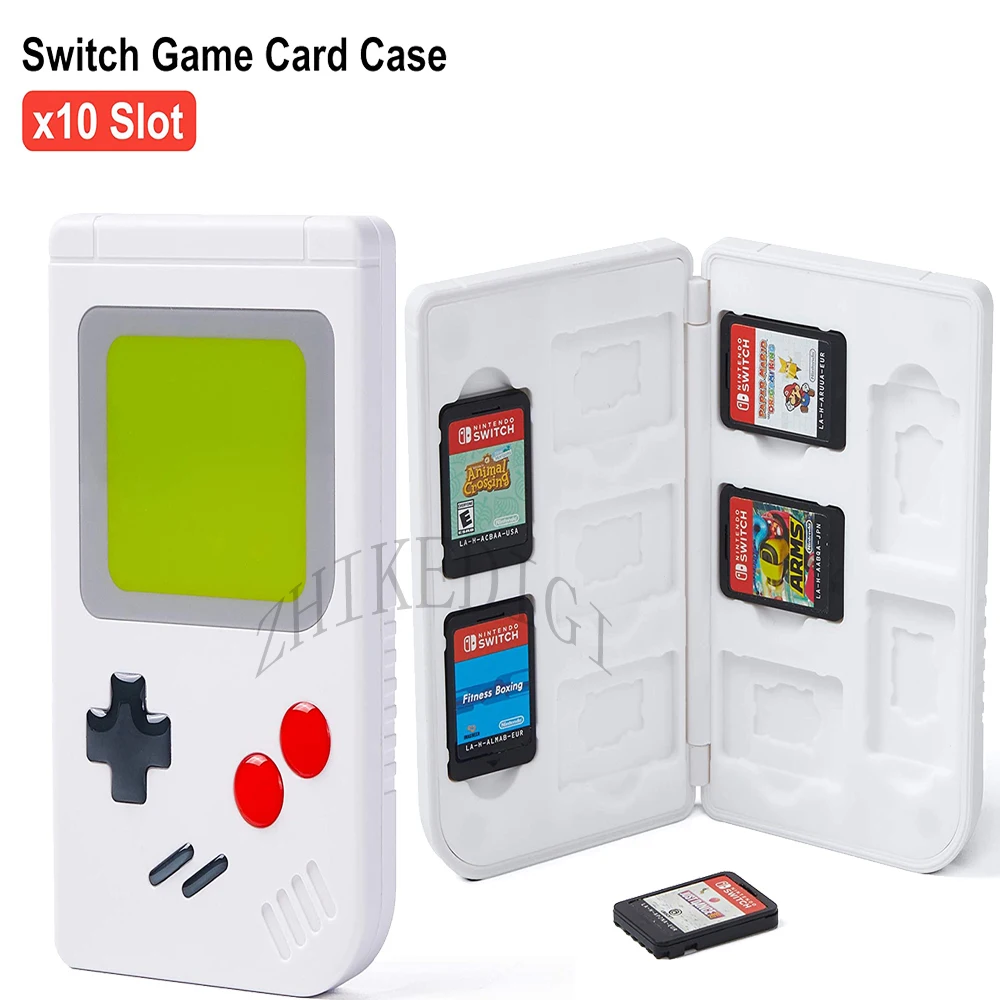 

Kawaii Nintend Switch Game Card Case Storage 10 Games Slot Storage Holder Protective Box For NS Portable Travel Accessories