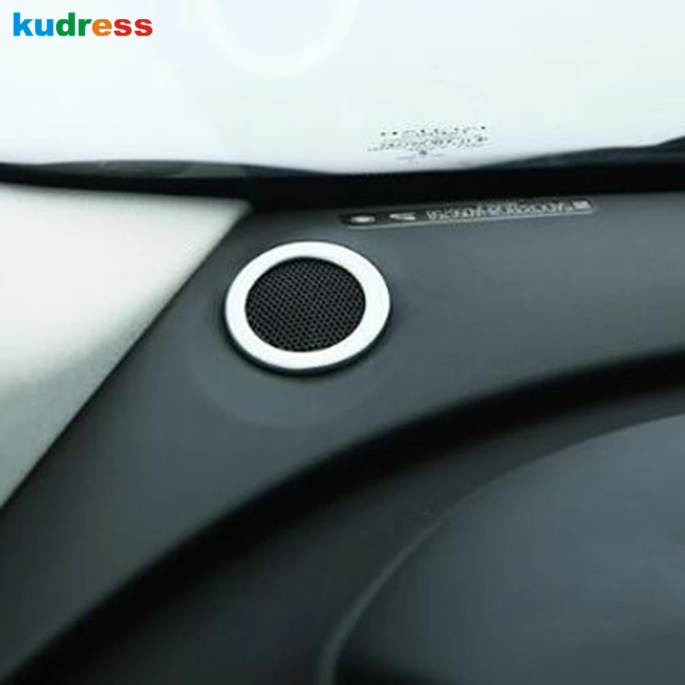 For Jaguar F-Pace 2016 2017 2018 ABS Matte Front Dashboard Audio Speaker Cover Trim Ring Loudspeaker Car Interior Accessories | Автомобили