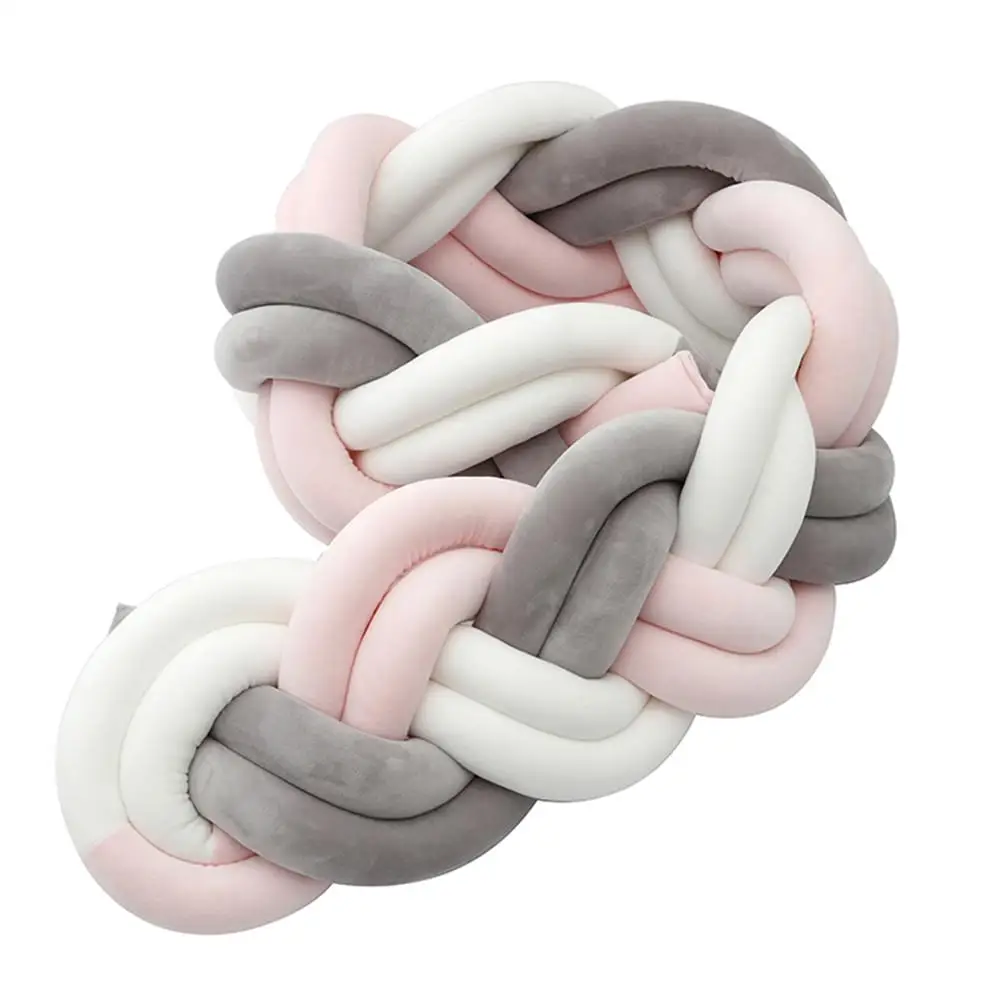 Детский бампер кровать коса узел Подушка для младенцев Bebe защита кроватки