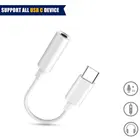 Оригинальный аудиоадаптер Xiaomi со штекером Type-C на гнездо 3,5 мм аудиоадаптер Type C на 3,5 наушники Aux Mi6 Mi 6 A2 Note 3 MIX 2S P20