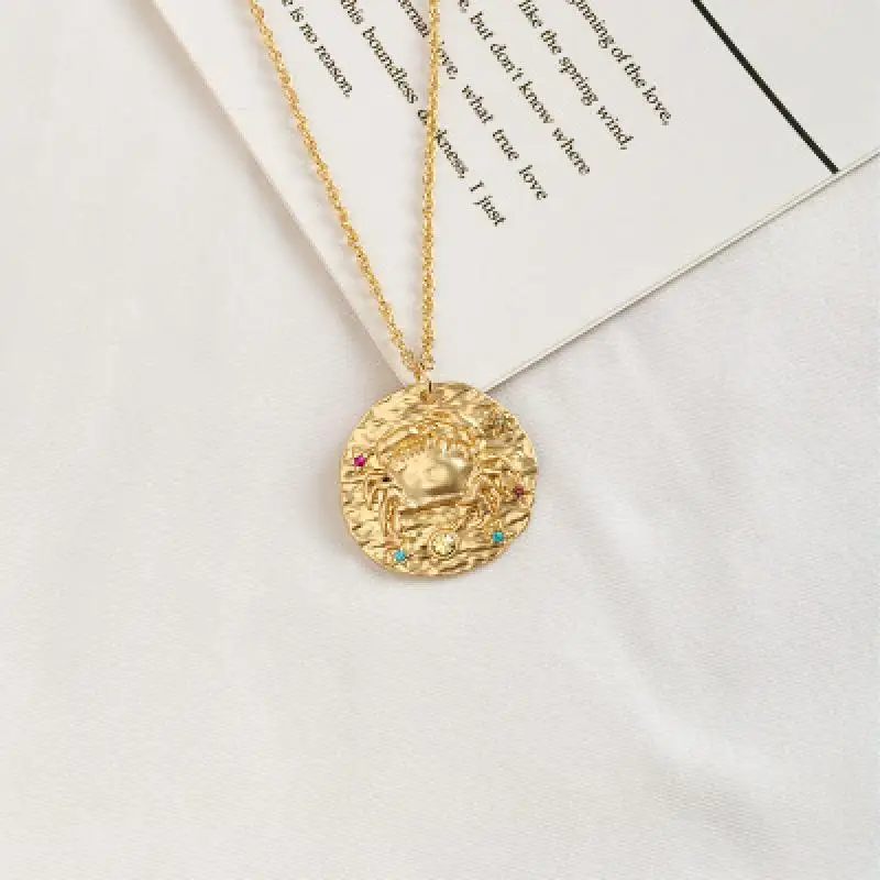 12 ожерелье с кристаллами Созвездие для женщин винтажное Гороскоп и подвеска