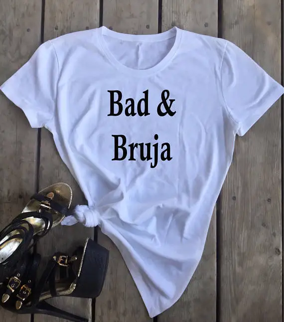 Женская футболка с коротким рукавом и принтом ведьмы бруджа|Футболки| |