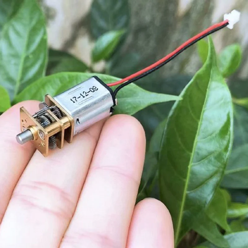 Миниатюрный редукторный двигатель N20 постоянного тока 3В 6В 5В 55об/мин медленная