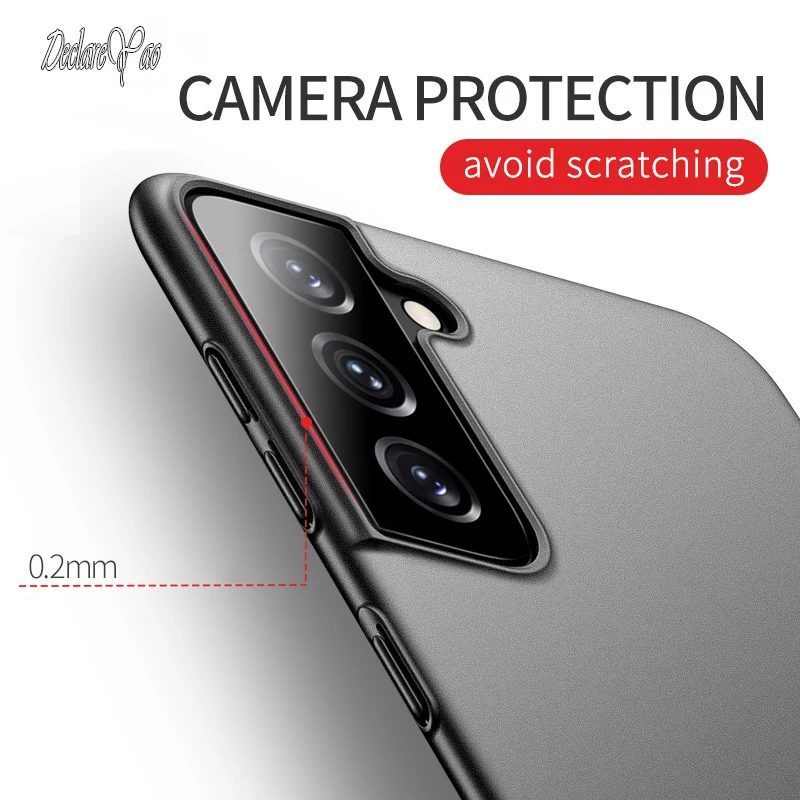 S22 Ultra Case DECLAREYAO Fashion Slim Frosted Coque For Samsung Galaxy S21 S20 S10 5G S9 S8 Plus Lite FE Matte Hard Cover | Мобильные