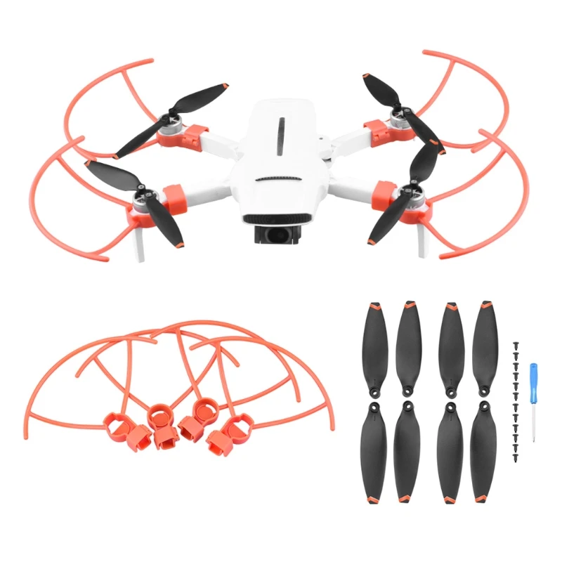 

R91A Drone Propeller Guard Legs Protector Rubber Pad Landing Gear Compatible with FIMI X8 MINI RC Quadcopter Aircraft
