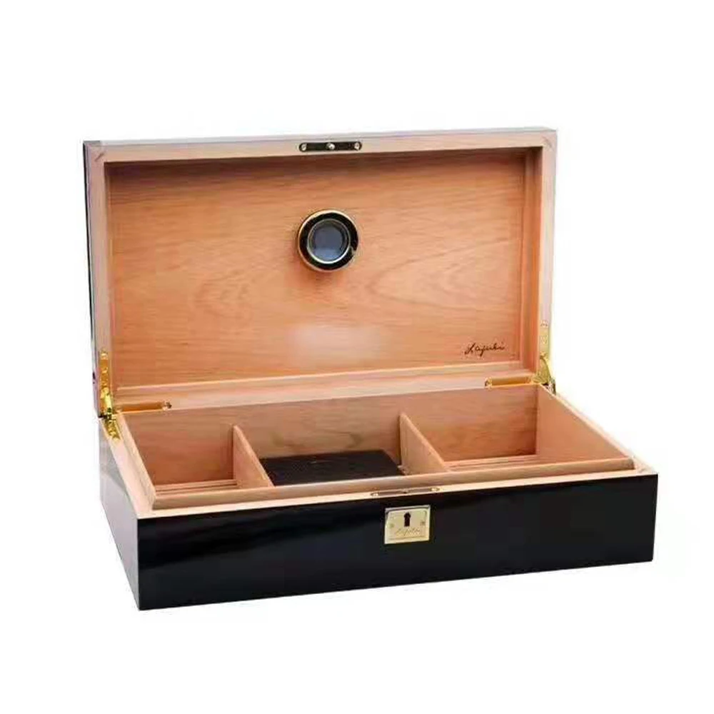 Новое поступление чехол для сигар кедровый ящик сигарет с замком 2 увлажнители