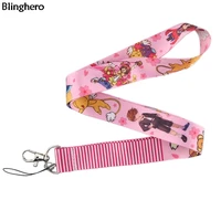 blinghero anime lanyards for keys phone cartoon neck strap hang ropes cute id badge holders lanyard bh0147