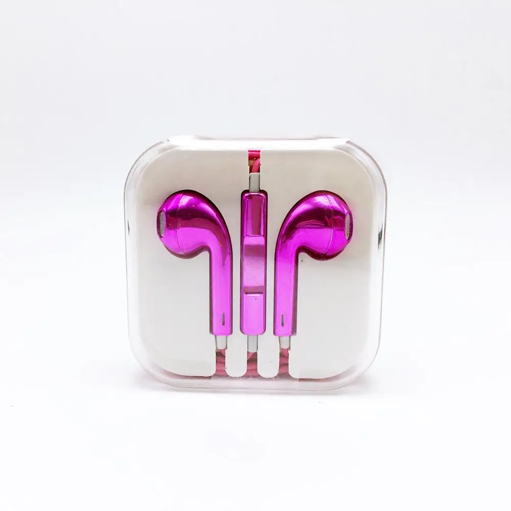 Проводные красочные стерео наушники-вкладыши с микрофоном наушники