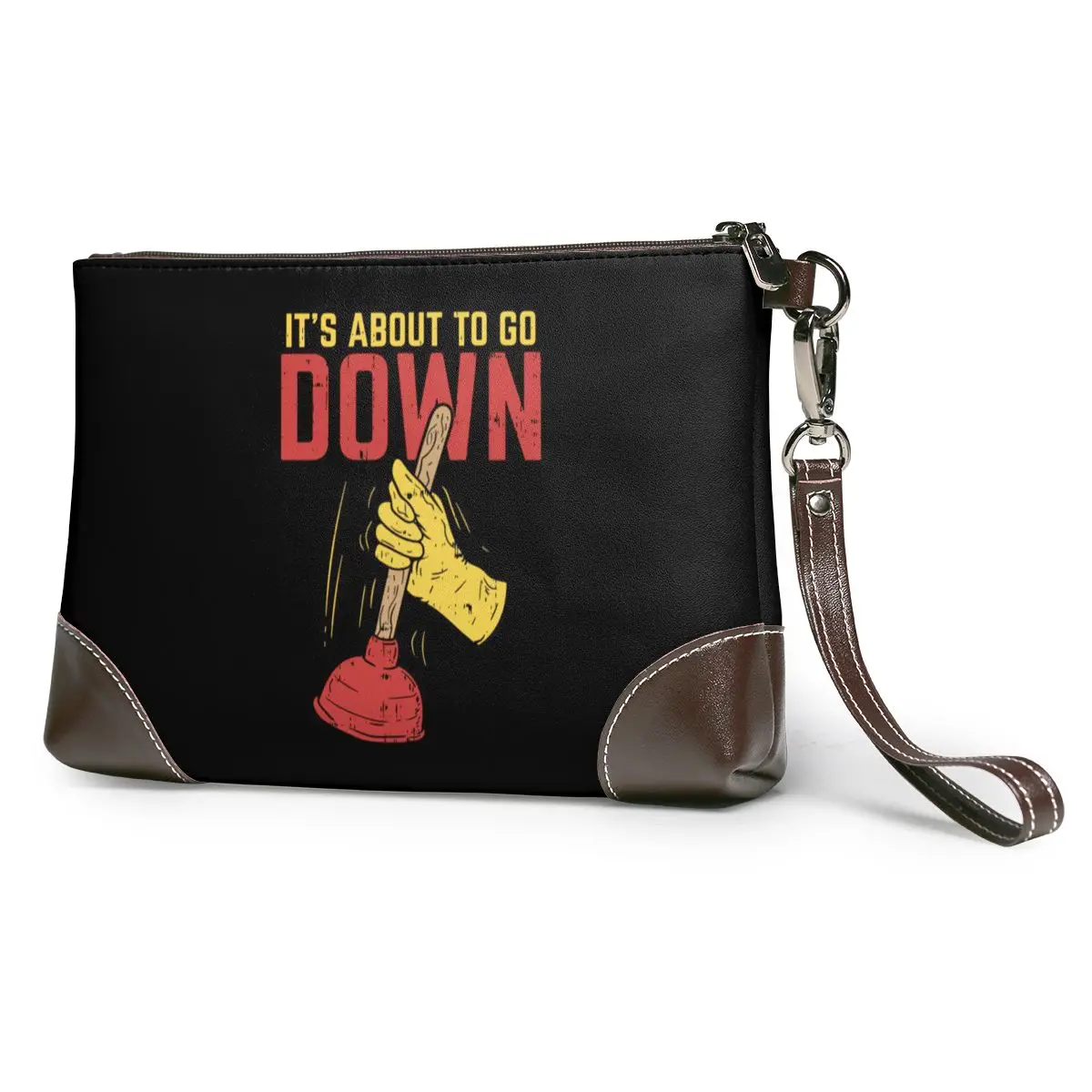 

Plumber Clutch Bag Leather Party Clutch Purse Handle Fashion Beautiful Wallet