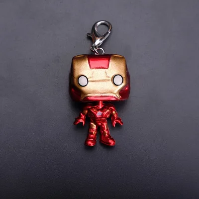 Модные Новые поп игрушки брелок Marvel Капитан Америка Железный человек брелок Дети Чудо Женщины брелок сумка Подвеска ювелирные изделия - Цвет: Цвет: желтый