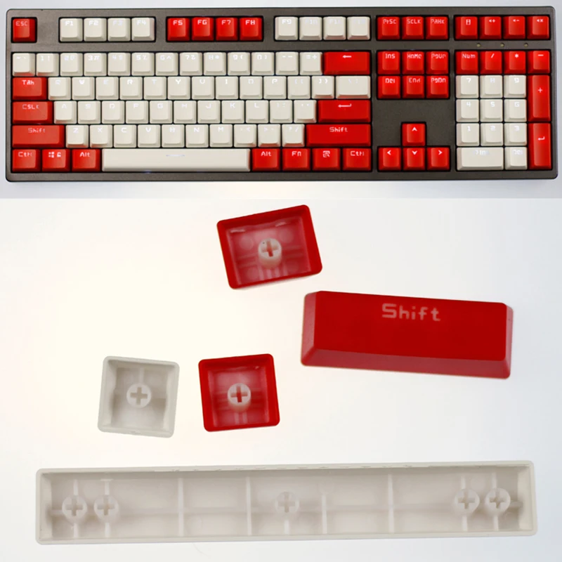 

Cherry Vlossom Theme Top Printed 104 Key Keycaps Keys Caps Set for Mechanical Keyboard for Gaming Mechanical Keyboard