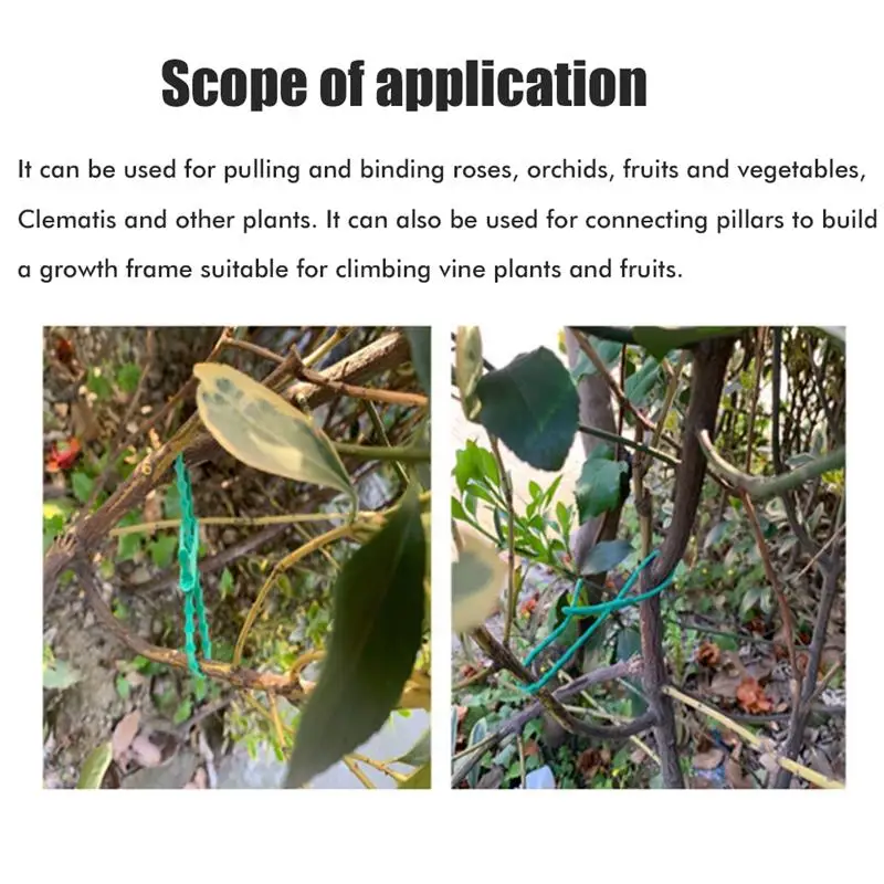 100 шт. дерево Галстуки Регулируемая Установка связей сада гибкий завод кабельные
