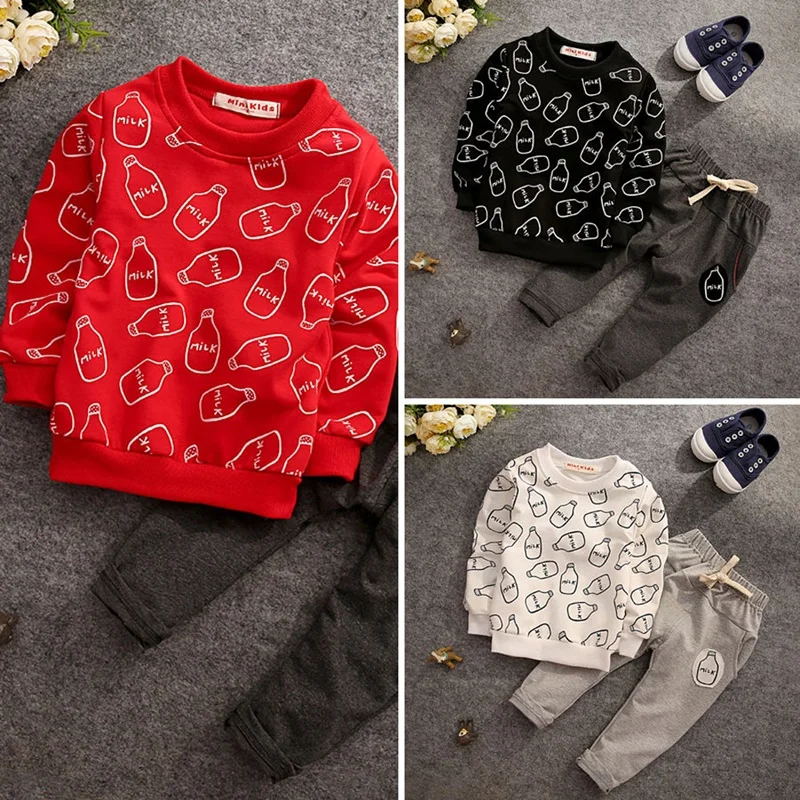 Новая модель одежда для маленьких мальчиков и девочек комплект из 2 предметов